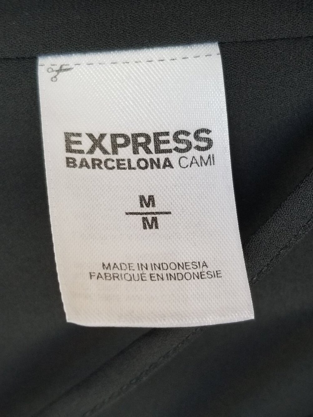 Express Barcelona Cami Tank Top Black Size Medium Strappy Flowing Fit - Picture 3 of 11
